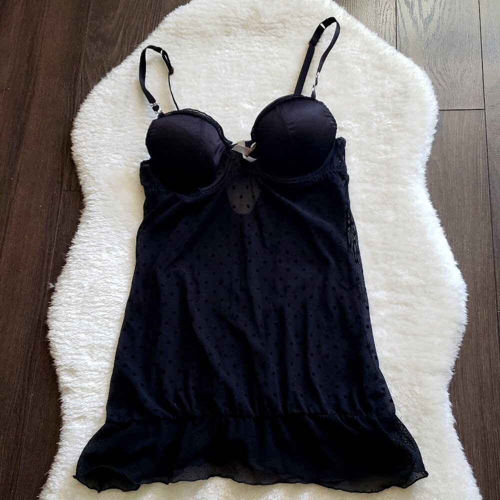 BLUSH Black with Red detailing lingerie - Size S